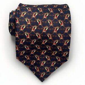 3for$30‎ Looney Tunes Taz Tie Blue Novelty Business Casual Retro Necktie
